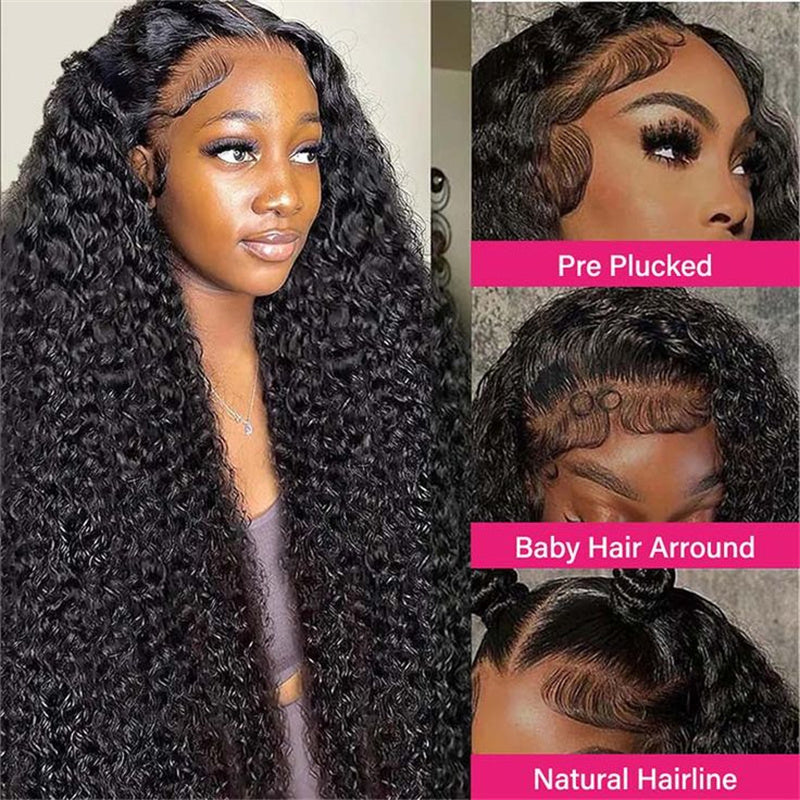 Perismoda Vietnamese Curly Lace Front Wig Skin Melt HD Lace Wigs 13x4 13x6 Human Hair Wigs 250% Density